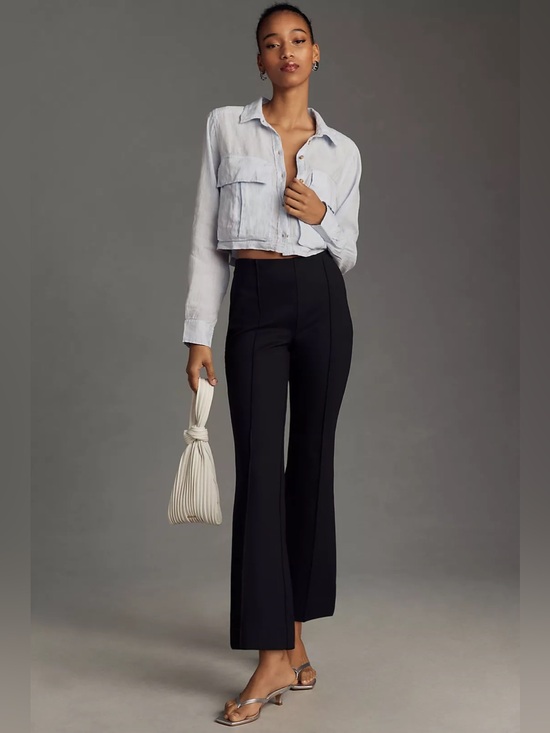Maeve Pants - Anthropologie Maeve The Margot Kick-Flare Cropped Pants